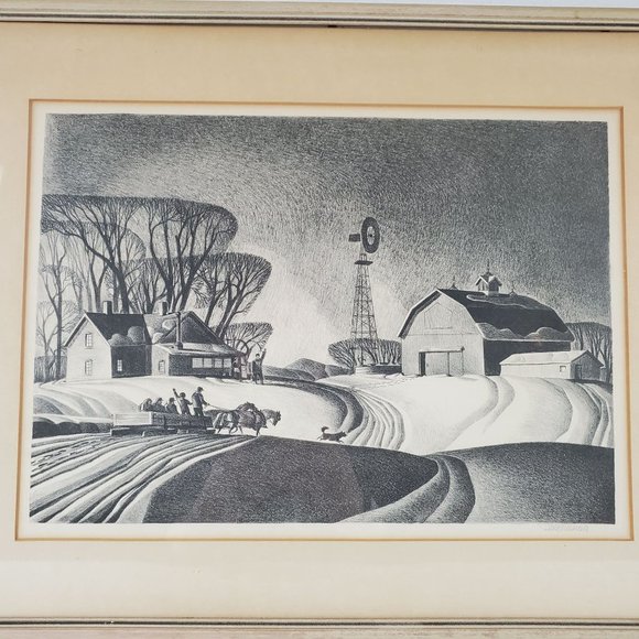 Company for Supper Signed Lithograph Dale Nichols 1948 - Picture 2 of 10